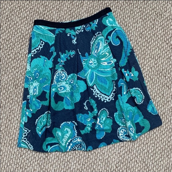 Tory Burch Pleated Silk Blend Skirt - Picture 1 of 8